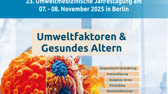 Banner Umweltmedizinische Jahrestagung 2025 – Umweltfaktoren und Gesundes Altern 